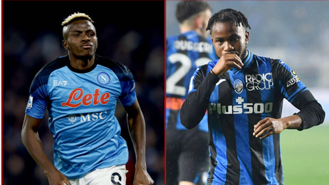 Osimhen and Lookman nominated for Serie A player of the month