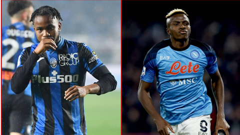 Super Eagles stars Osimhen and Lookman nominated for Serie A team of the Season