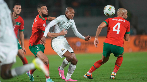 AFCON 2023: Hakimi penalty miss, Amrabat red card as South Africa knockout Morocco
