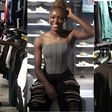 Super Falcons star Rinsola Babajide goes shopping in style.