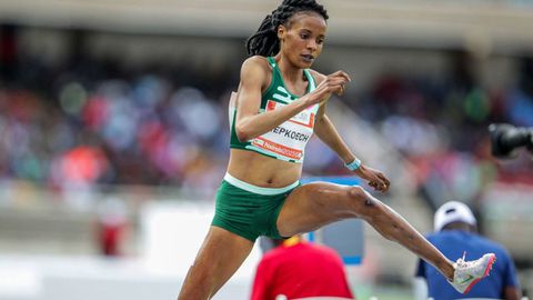 Why Beatrice Chepkoech competed in the 5000m at third Athletics Kenya meet