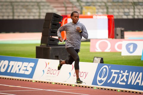 Faith Kipyegon training