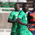 Gor Mahia new signing Patrick Kaddu in action against Vihiga Bullets.