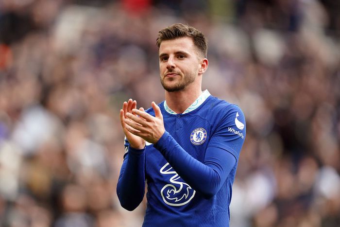 Chelsea midfielder Mason Mount in Premier League action against Tottenham Hotspur.