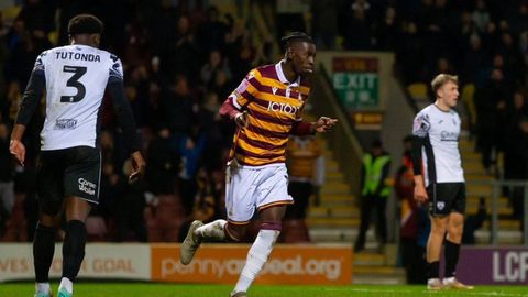 Clarke Oduor does well in eventful Bradford win over Tranmere