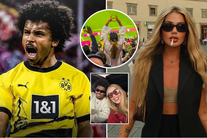 Loredana Zefi cheers on Dortmund star Karim Adeyemi amid pregnancy rumours