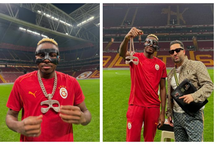 Osimhen shows off new look