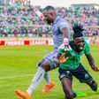 Action from the fisrt leg of the Masehmeji Derby between AFC Leopards and Gor Mahia