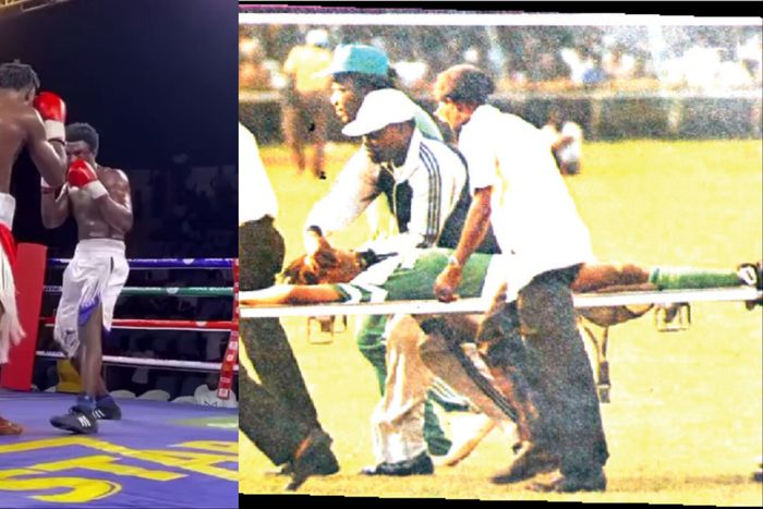 According to Nigerians, boxer Olanrewaju Success collapsing in Ghana is comparable to the death of Super Eagles legend Sam Okwaraji.