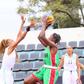 Basketball players in action