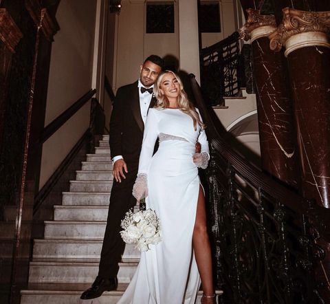 Riyad Mahrez and his wife Taylor Ward