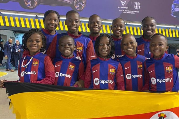When Barcelona defeated Valencia they called up the Masaka Kids Africana to dance.
