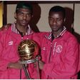 Nigerian legends Finidi George and Nwankwo Kanu.