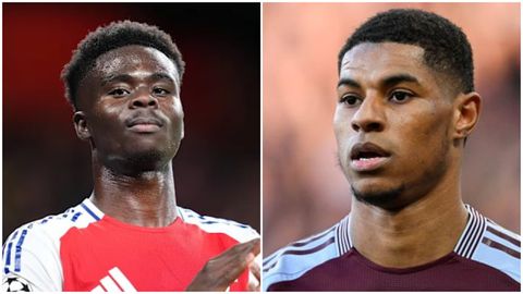 'Talking Trash' - Nigerians blast Aina after snubbing Saka to pick Rashford as the man Super Eagles need