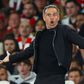 Luis Enrique reacts in the technical area Arsenal v Paris Saint-Germain, UEFA Champions League, Semi Final, First Leg, Football, Emirates Stadium, London, UK - 29 Apr 2025
