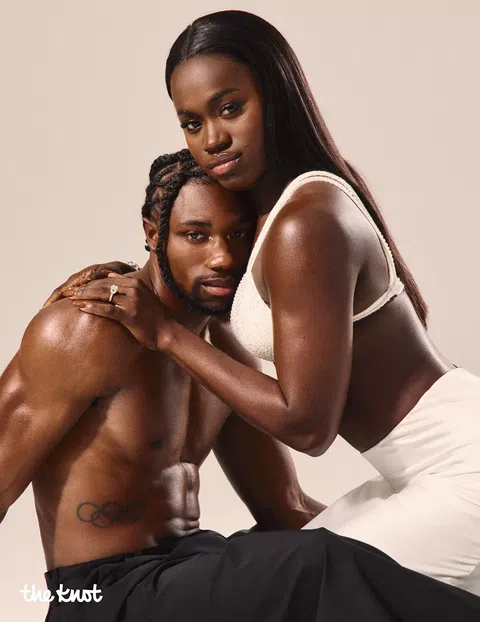 Noah Lyles and Junelle Bromfield