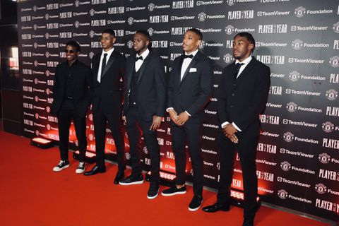 Fashionable Manchester United stars spick and span at awards night