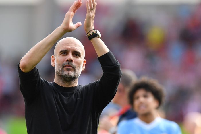 Pep Guardiola wins treble with Man City