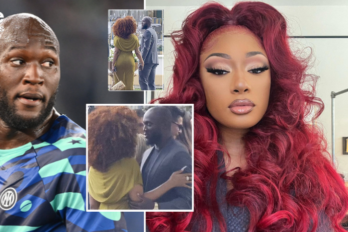 Megan Thee Stallion and Romelu Lukaku