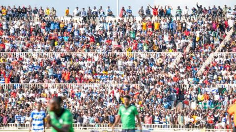 The First leg of the 2024/2025 Mashemeji Derby at Nyayo Stadium on March 30. Photo/AFC Leopards