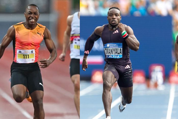 Ferdinand Omanyala and Bayanda Walaza.