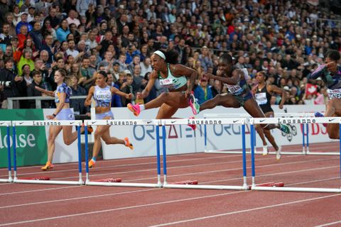 Tobi Amusan ties fastest time this season to finish second in Lausanne