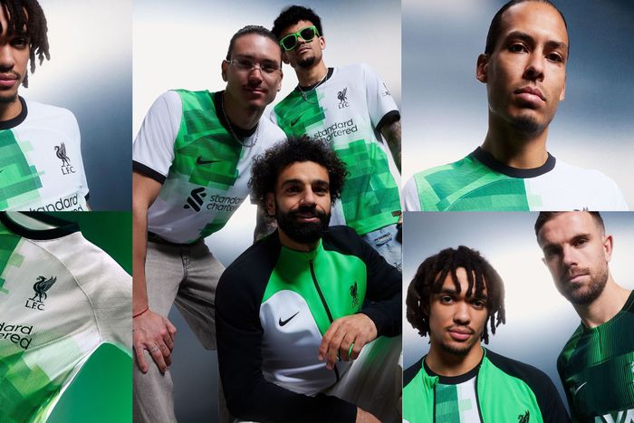 The new Liverpool away uniform's promotional campaign skips ahead two decades, from the '70s-inspired home kit to the '90s.