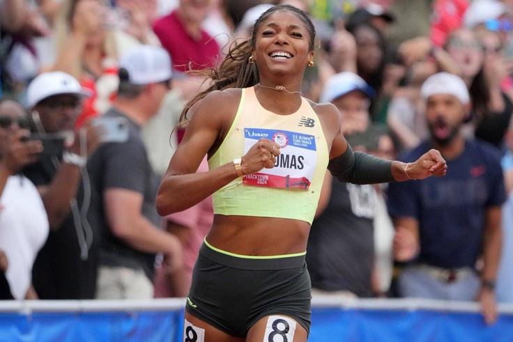 Gabby Thomas impresses as Sha'Carri Richardson misses out on 200m Olympic team at US trials