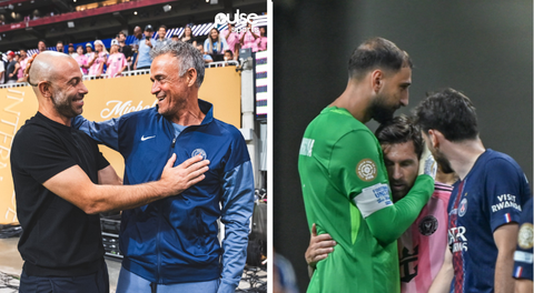 Messi, Enrique, Mascherano, Suarez: Good vibes as PSG vs Inter turns into reunion affair