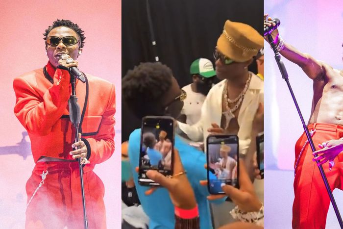Some fans were questioning if Wizkid was taller than Saka due to their interaction.