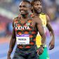 Boniface Mweresa reacts after disqualification of 4x4 mixed relay team from True Athletes Classics