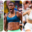 Female footballers who celebrated with their jerseys removed