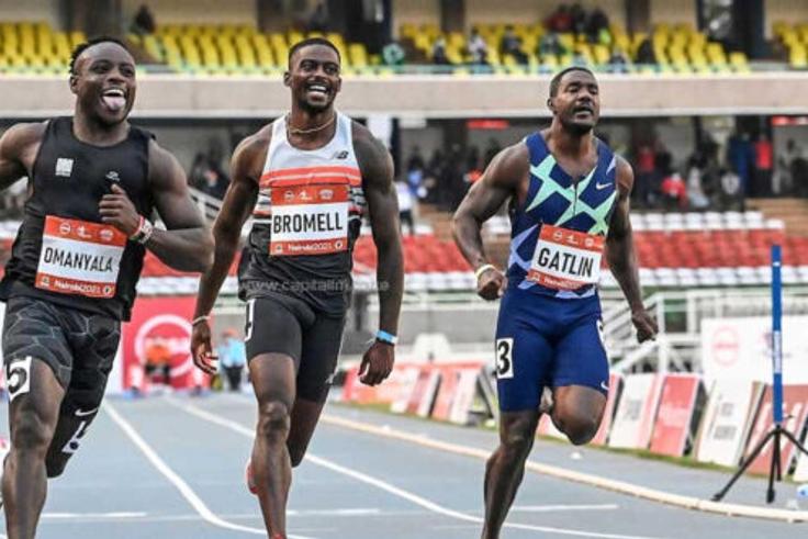 Justin Gatlin jumps to Ferdinand Omanyala's defence over claims he only records fast times in Kenya