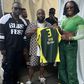 Nigerian-born WNBA star Nneka Ogwumike gifts Davido Jersey.