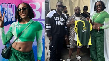 Nneka Ogwumike: Nigerian-born WNBA star gifts Davido Jersey