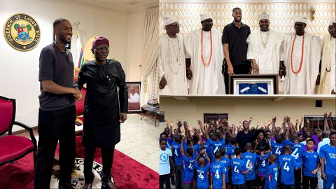 No place like home - Tosin Adarabioyo celebrates visit to Nigeria