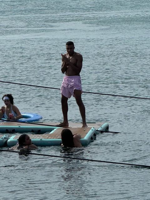 Kylian Mbappe and Achraf Hakimi holidayed together on a luxury yacht off the shores of Isla Palominos