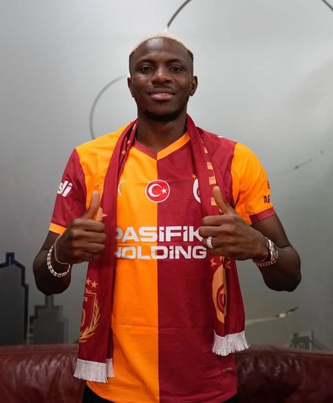 Victor Osimhen was given a hero's welcome on his return to Galatasaray