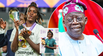 "You'll fall in love with him" — Super Falcons MVP Esther Okoronkwo DENIES fabricated quote after meeting President Tinubu