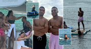 Kylian Mbappé and Achraf Hakimi spotted yachting with mystery women in Puerto Rico