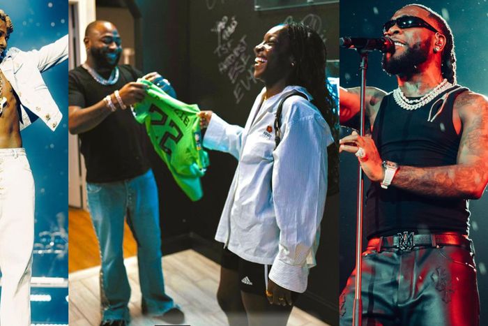 In several photos, Alozie posted songs by Nigerian artists Asake, Davido and Burna Boy Image Credit - Instagram/Michelle Alozie