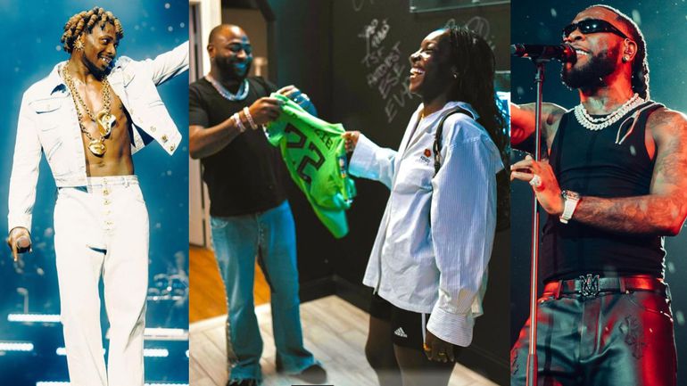 In several photos, Alozie posted songs by Nigerian artists Asake, Davido and Burna Boy Image Credit - Instagram/Michelle Alozie