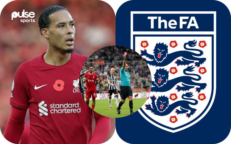 Liverpools Virgil Van Dijk Charged By Fa After Newcastle Red Card 6824