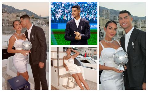 Fans stunned by Georgina’s bold outfit as she steals the show to celebrate Ronaldo’s award