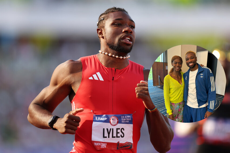 Noah Lyles starstruck meeting Jamaican and Slovenian sprint legend Merlene Ottey