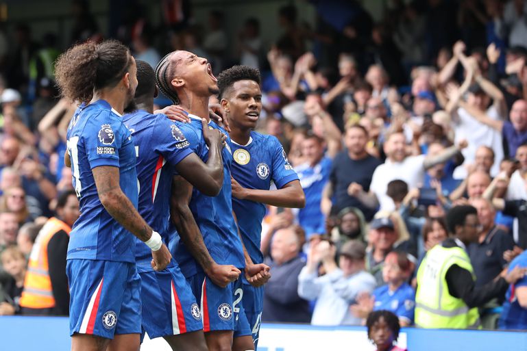 Joao Pedro celebrates scoring for Chelsea | Imago