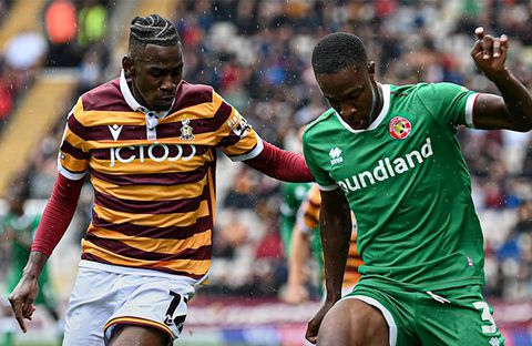 Clarke Oduor continues to struggle in unfamiliar position as Bradford City are beaten at home