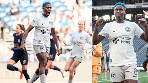 Watch Asisat Oshoala score winning penalty for Bay FC against Seattle Reign