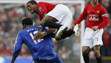 Mikel Obi's tackle on Evra || X