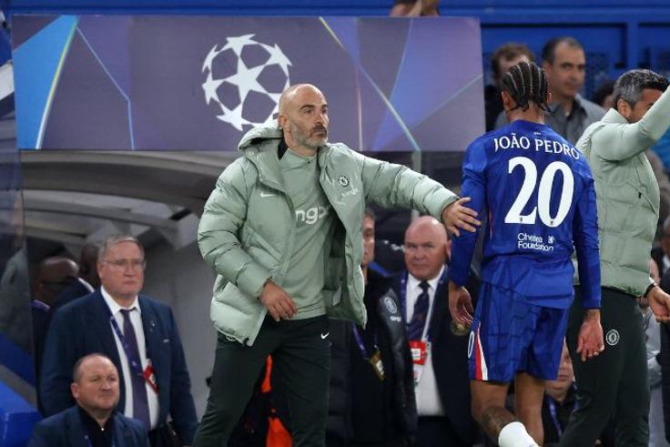 Enzo Maresca after Joao Pedro got sent off || Image credit: Imago
